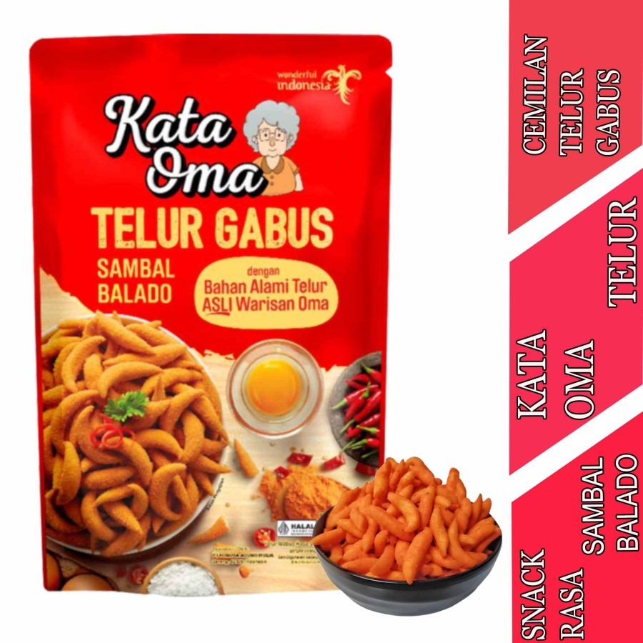 

Telur Gabus Rasa Sambal Balado - Kata Oma - Snack Telur Gabus - 50gr