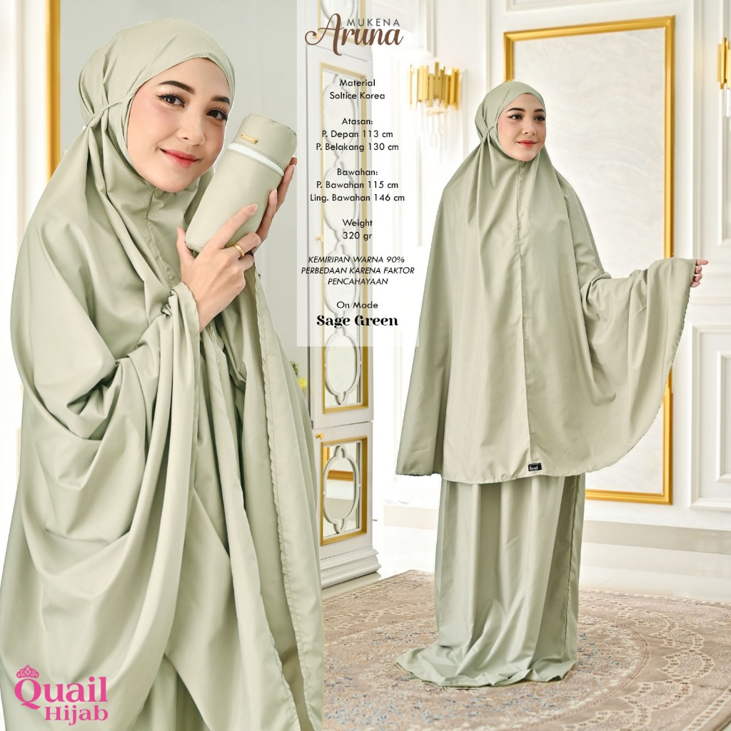 MUKENA TRAVELING QUAIL HIJAB ARUNA