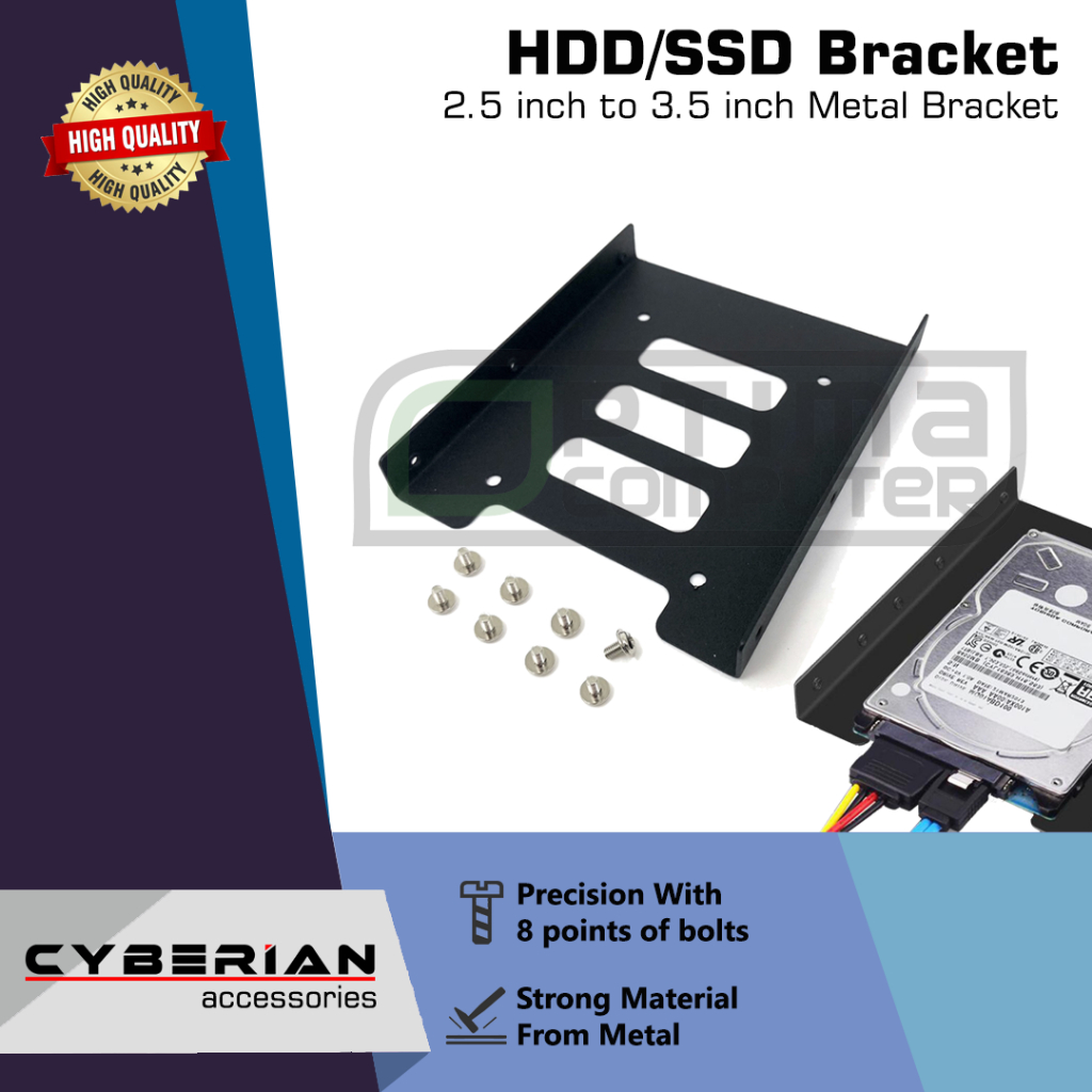 Bracket HDD/SSD 2.5 inch to 3.5 inch Metal