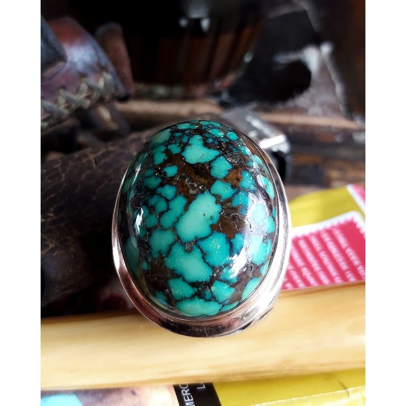 HQ NATURAL TURQUOISE - PIRUS HUBEI - XINJIANG - TELUR ASIN-TOSKA BIRU-HIJAU URAT EMAS-KARAKTER MATRI