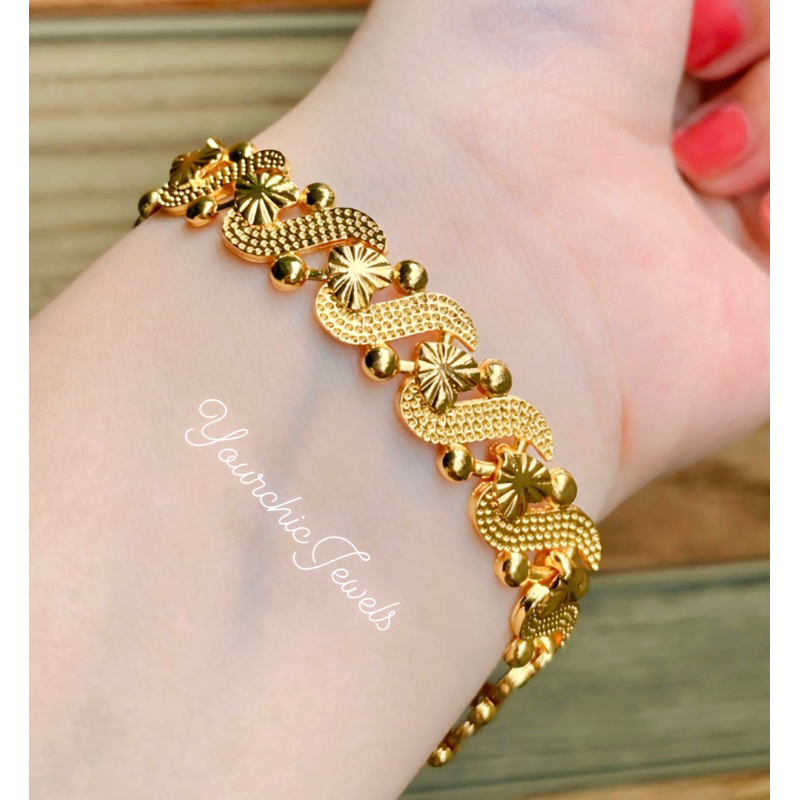 GELANG XUPING HONGKONG LAPIS EMAS 24K IMPORT DEWASA