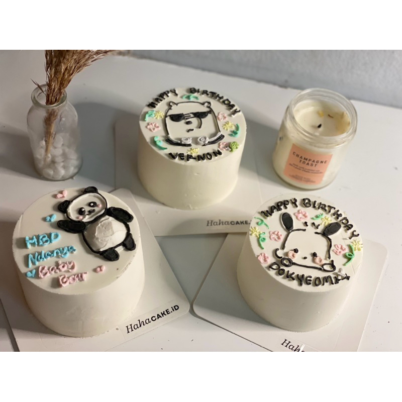 

RB bento cake korean cake d12cm free dus kotak kue ulang tahun custom birthday cake custom