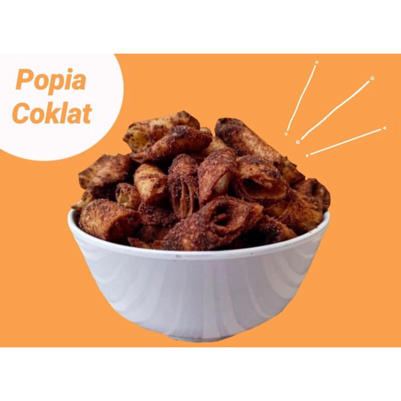 

Keripik Kulit Lumpia / Kulpi Rasa Cokelat/POPIA COKLAT LUMER