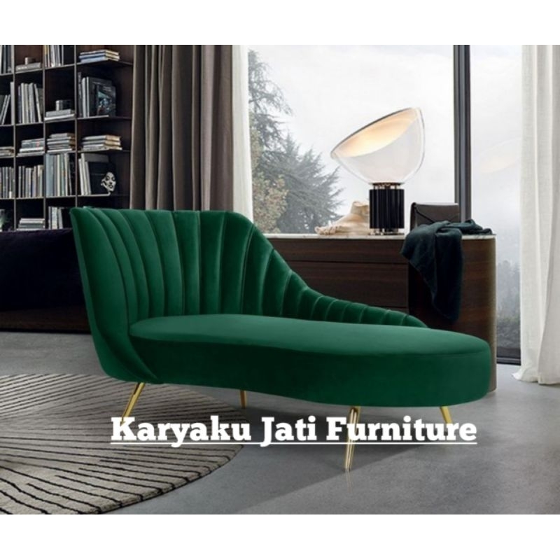 Sofa Santai Sofa Tamu Kaki Stainless Gold