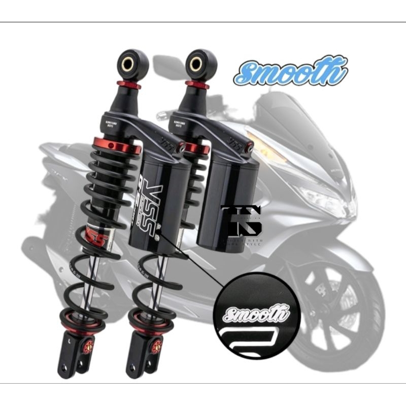 Shock YSS G Sport Smooth PCX 150 Black // Original By YSS Suspension For PCX 150 // Black Series // 