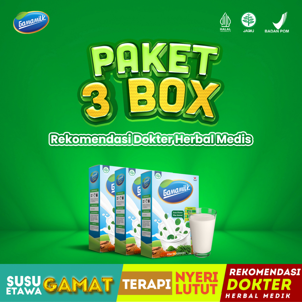 

(3 Box) Gamamilk Susu Etawa Ekstrak Gamat Soulusi Atasi Nyeri Sendi, Asam Urat Rematik, Asma dan Asam Lambung