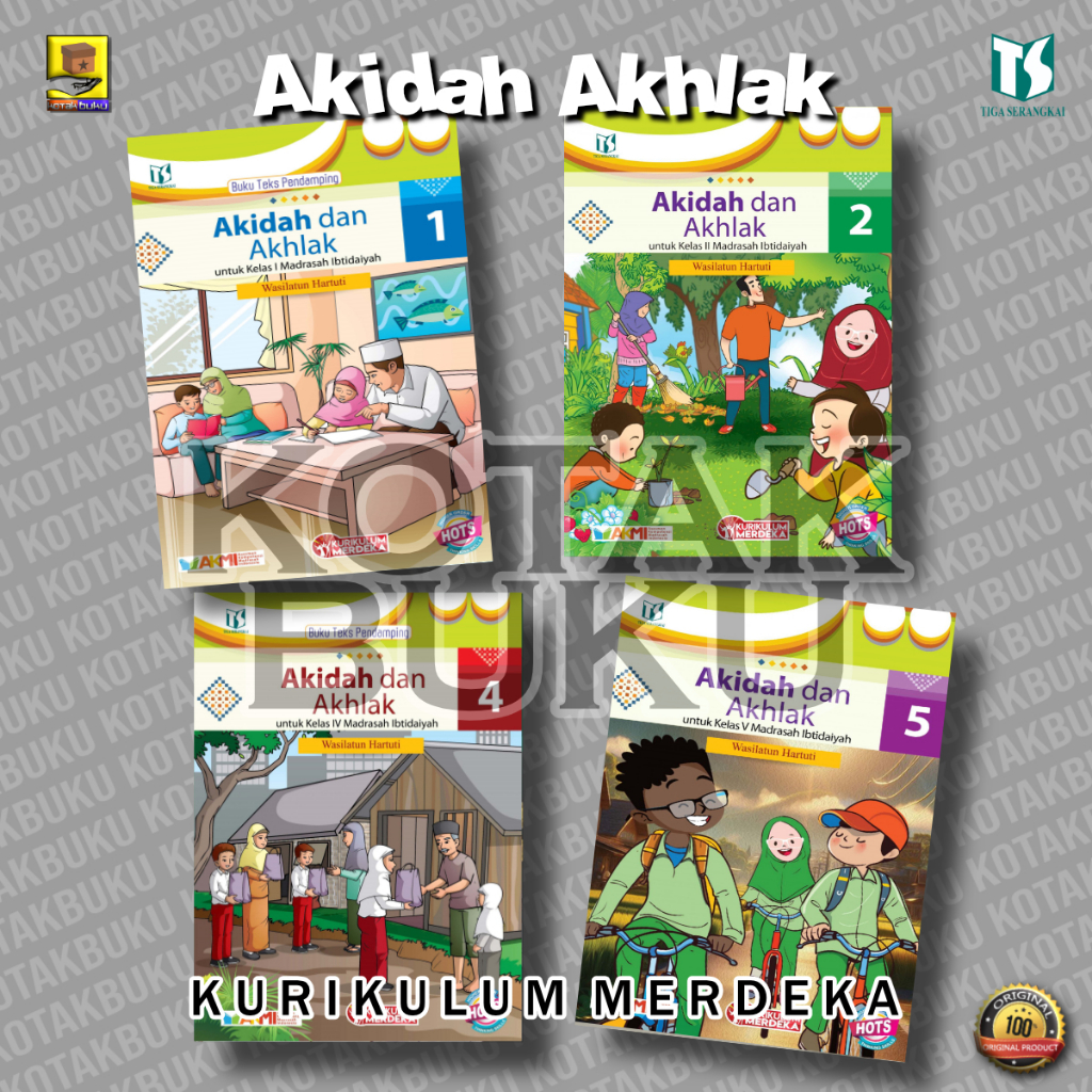 Buku Akidah Dan Akhlak SD Kelas 1 2 4 5 / Akidah Akhlak SD / Kurikulum Merdeka / Aqila