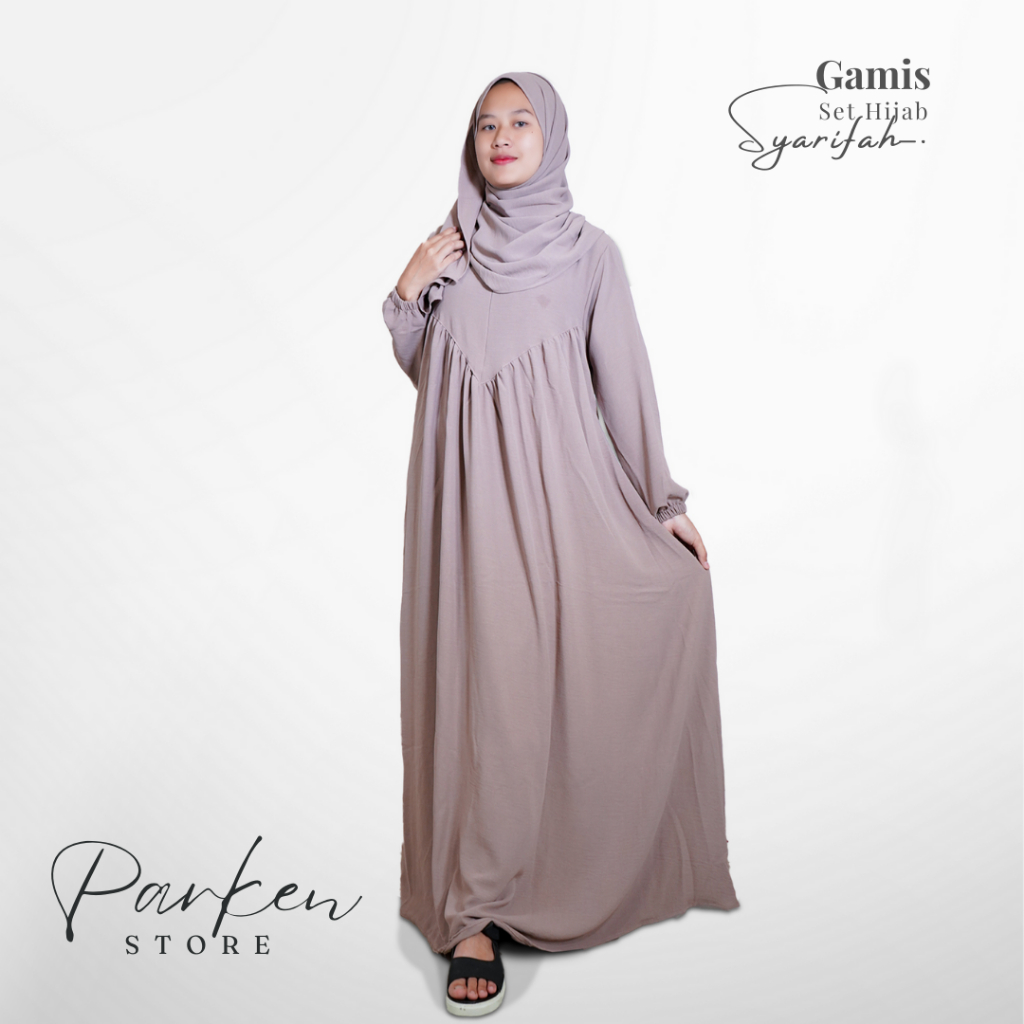 Parkenstore Gamis Set Hijab Pasmina Syarifah