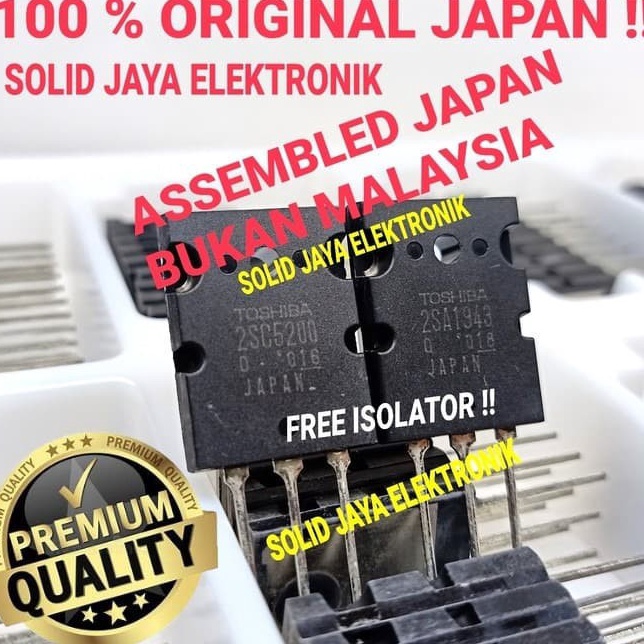 vT TRANSISTOR TOSHIBA 2SC52  2SA1943 TR TOSHIBA 2SC 52 2SA 1493 TRANSISTOR TR FINAL TOSHIBA JEPANG J