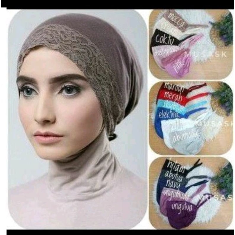 INNER DALEMAN JILBAB RENDA inner jilbab jersy