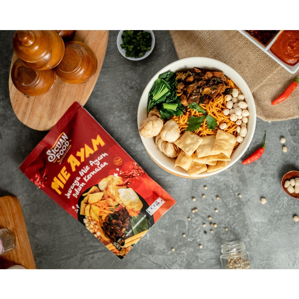 

Makanan Instan Mie Ayam Frozen Sicuan Food Kuliner Bandung VIRAALLLL