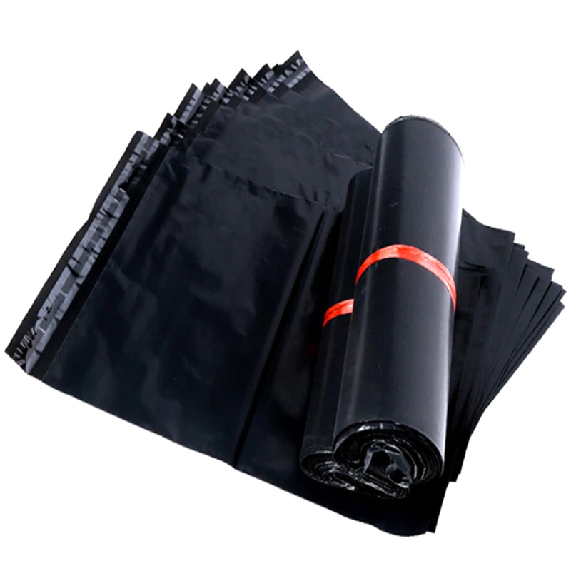 Plastik Polymailer Hitam Paking 25x40 30x40 40x50 40x60 Plastik Packing Online Shop Perekat lem Kuat