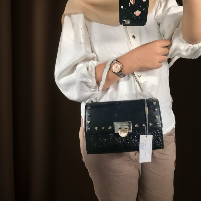 Tas rantai wanita blink-blink CK