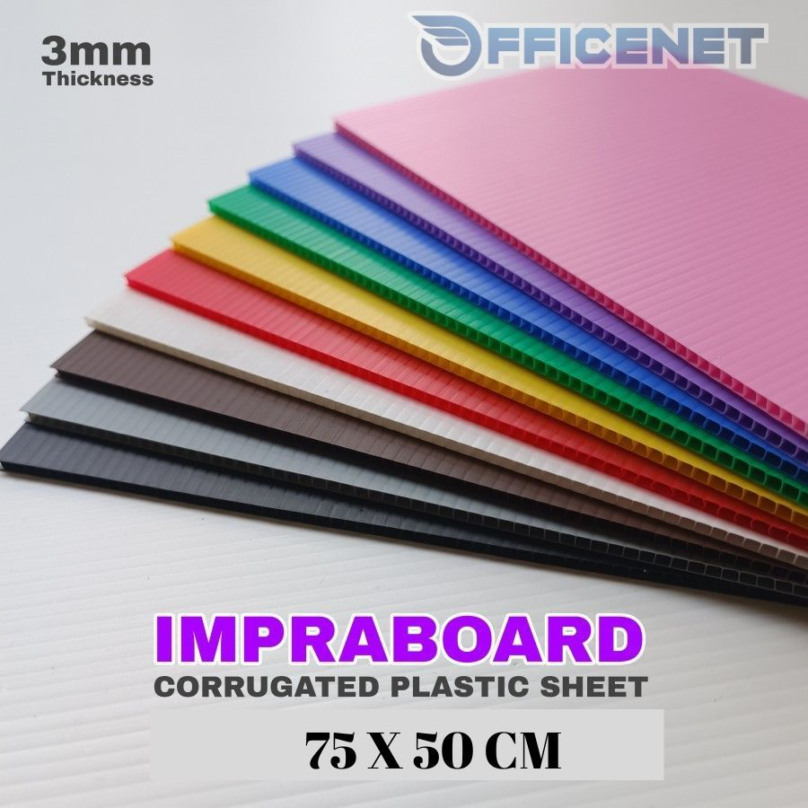 IMPRABOARD INFRABOARD KARTON PLASTIK LEMBARAN TEBAL 3MM 50 x 75 cm