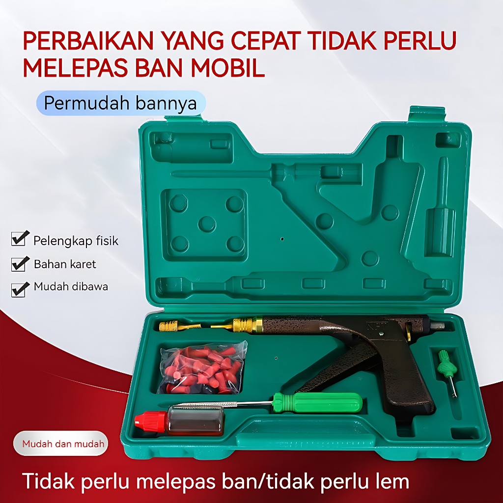 Ban Alat Tembak Tubles Bentuk Roda Tambal Alat Vacuum Tubles Gun Ban Tambal