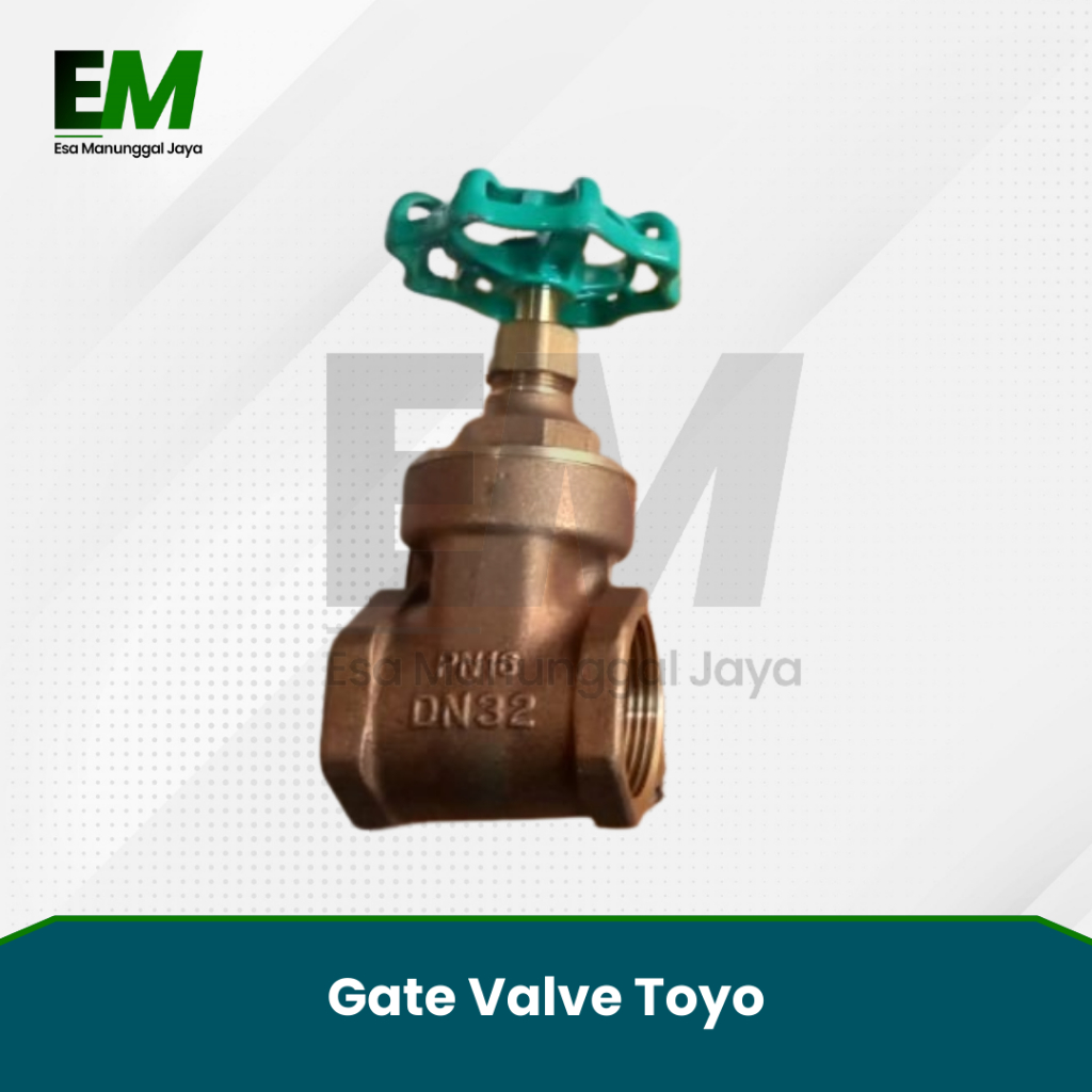 Gate Valve Toyo 1 1/2" DN40 / Get Valve 1 1/2 Inch Toyo DN 40 Kuningan