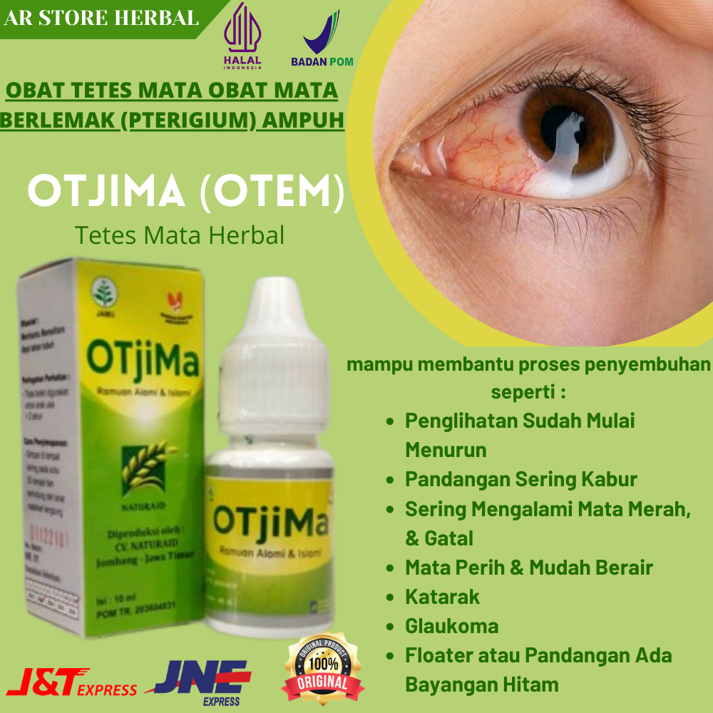 Tetes Mata Otjima Otem Kemasan Baru Obat Mata Berlemak (Pterigium) Penghilang Lemak Mata Mata Merah 