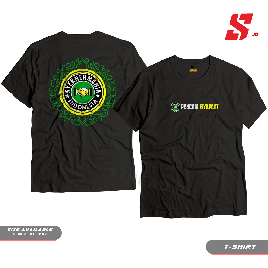 Kaos Baju Tshirt Distro Syekhermania Indonesia Pencari Syafaat Mafia Sholawat Pria Wanita