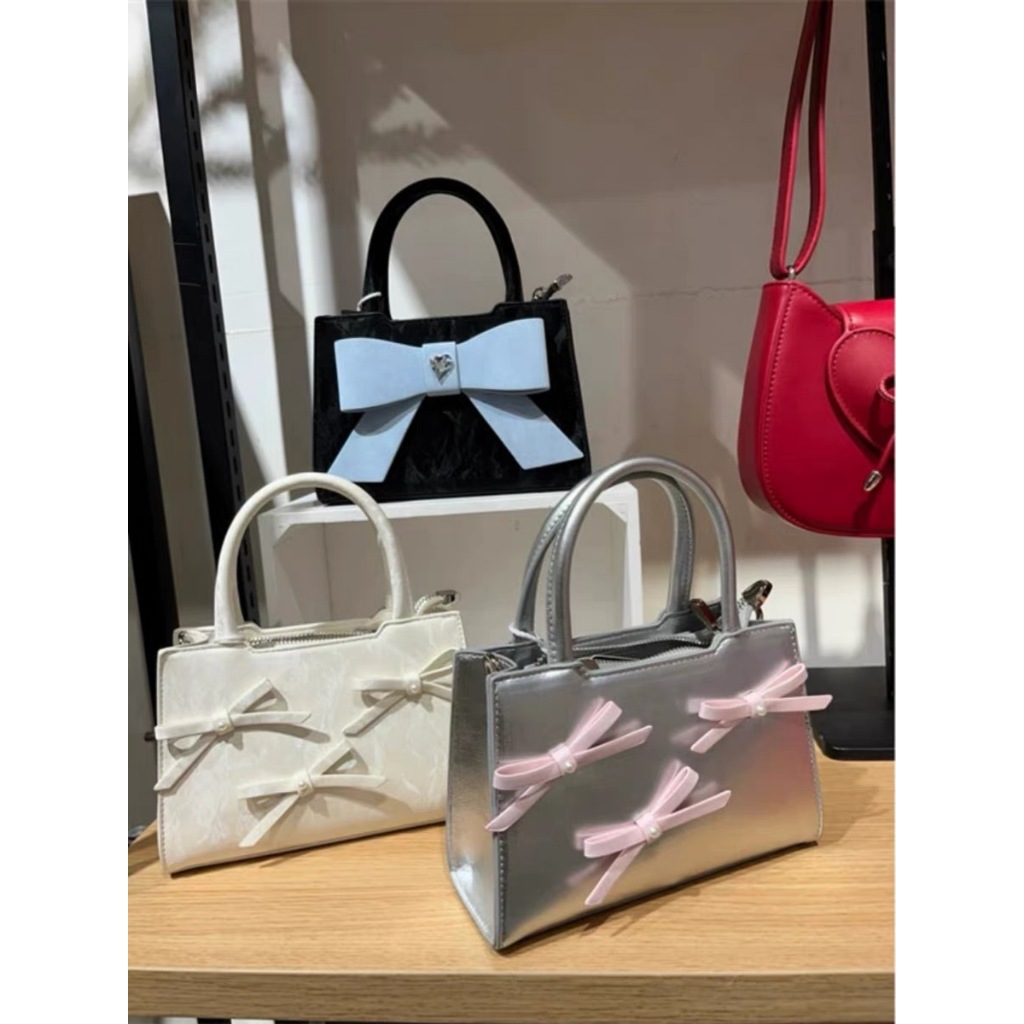 GT 033 Tas Selempang Wanita Kulit Tas Hp Cewek Pita Mutiara Sling Bag