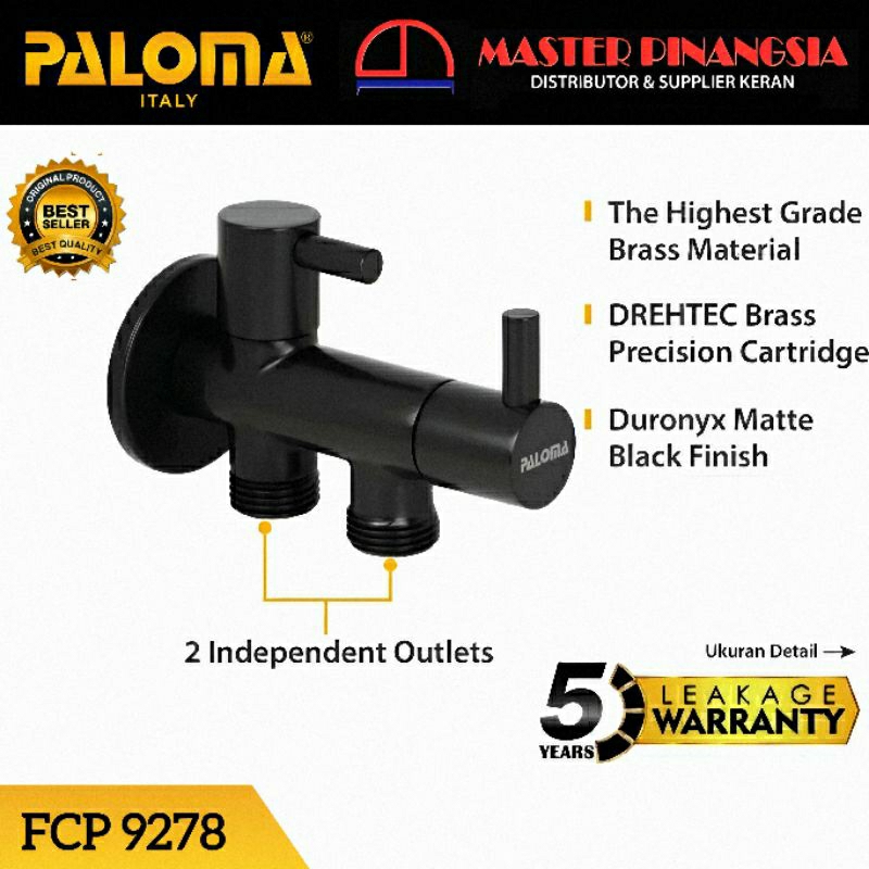 PALOMA FCP 9278 STOP KERAN JET SHOWER WASHER TOILET WC CLOSET KRAN AIR