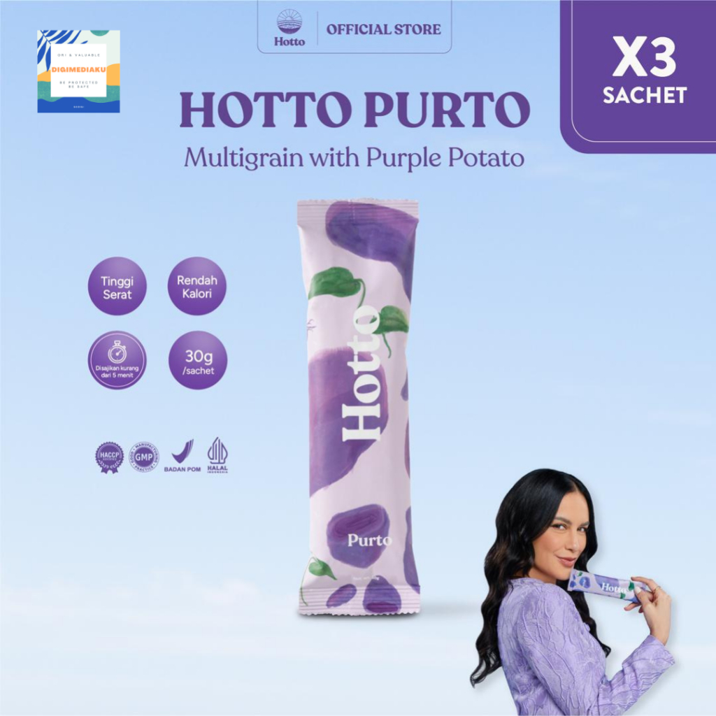 

Hotto Purto Multigrain with Purple Potato (3 sachet) Meal Replacement