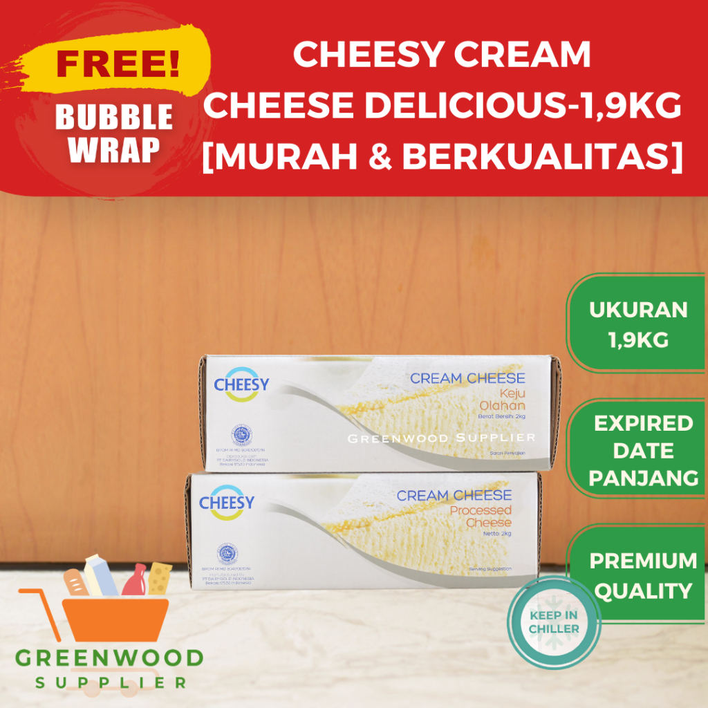 

Cheesy Cream Cheese / Krim Keju Cheesy - 1,9 KG