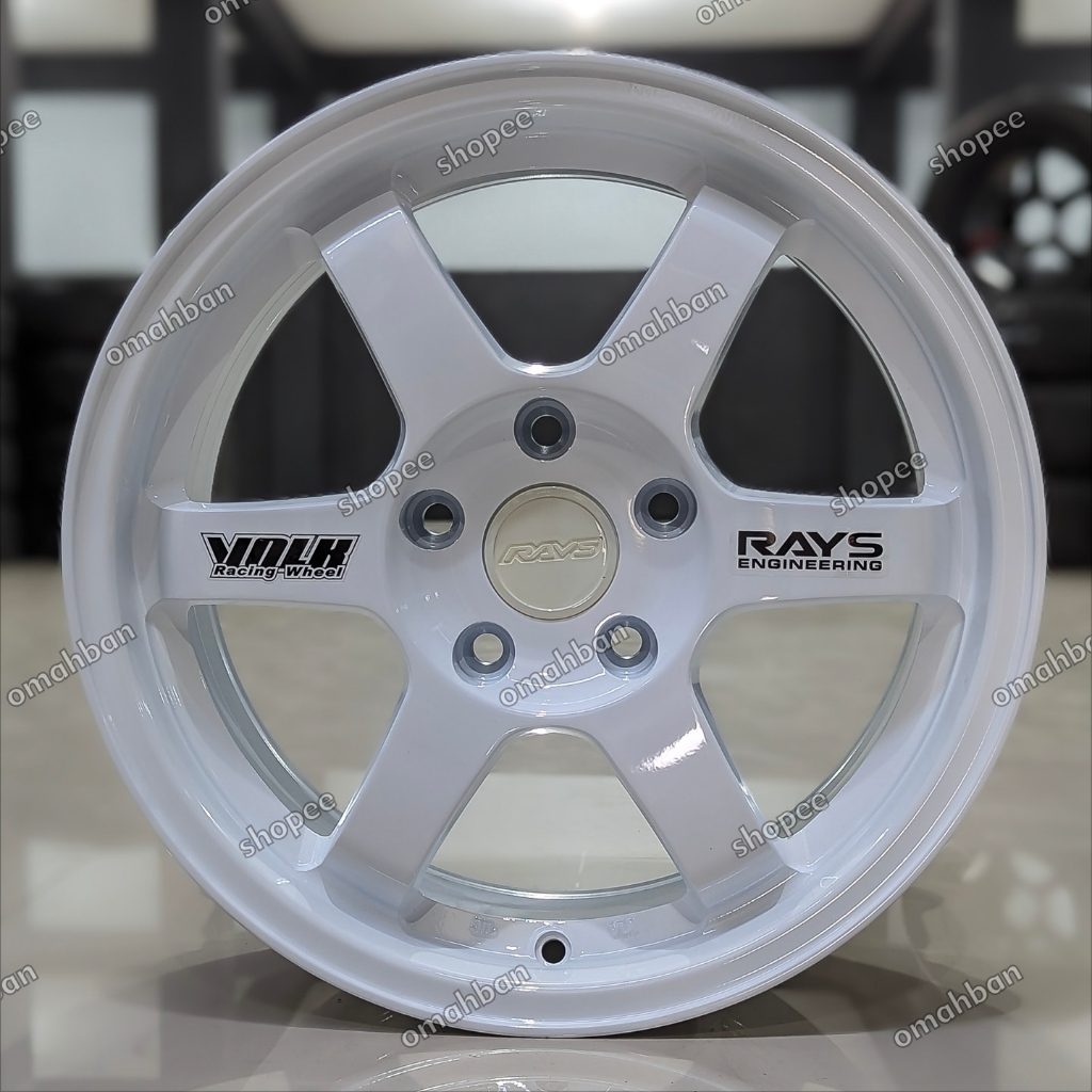 Velg Mobil Volk Rays TE37 R16, PCD 5x114. White