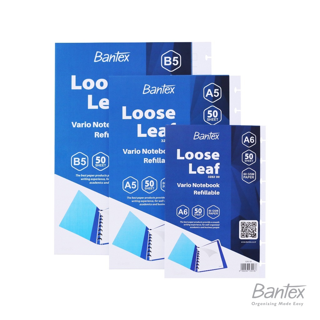 

Bantex Refillable Loose Leaf Paper Vario Notebook