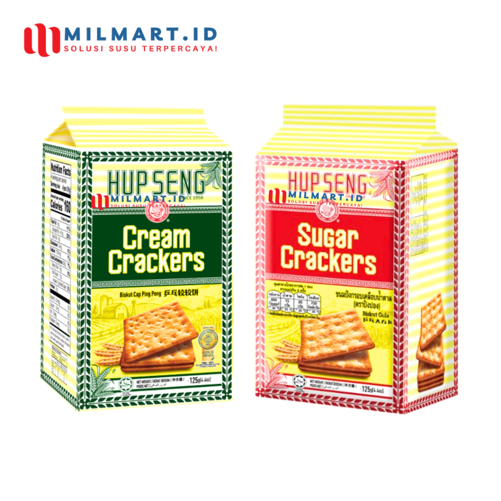 

HUP SENG MINI CREAM CRACKERS GULA 125 G BISKUIT HUPSENG KRIM KRACKERS