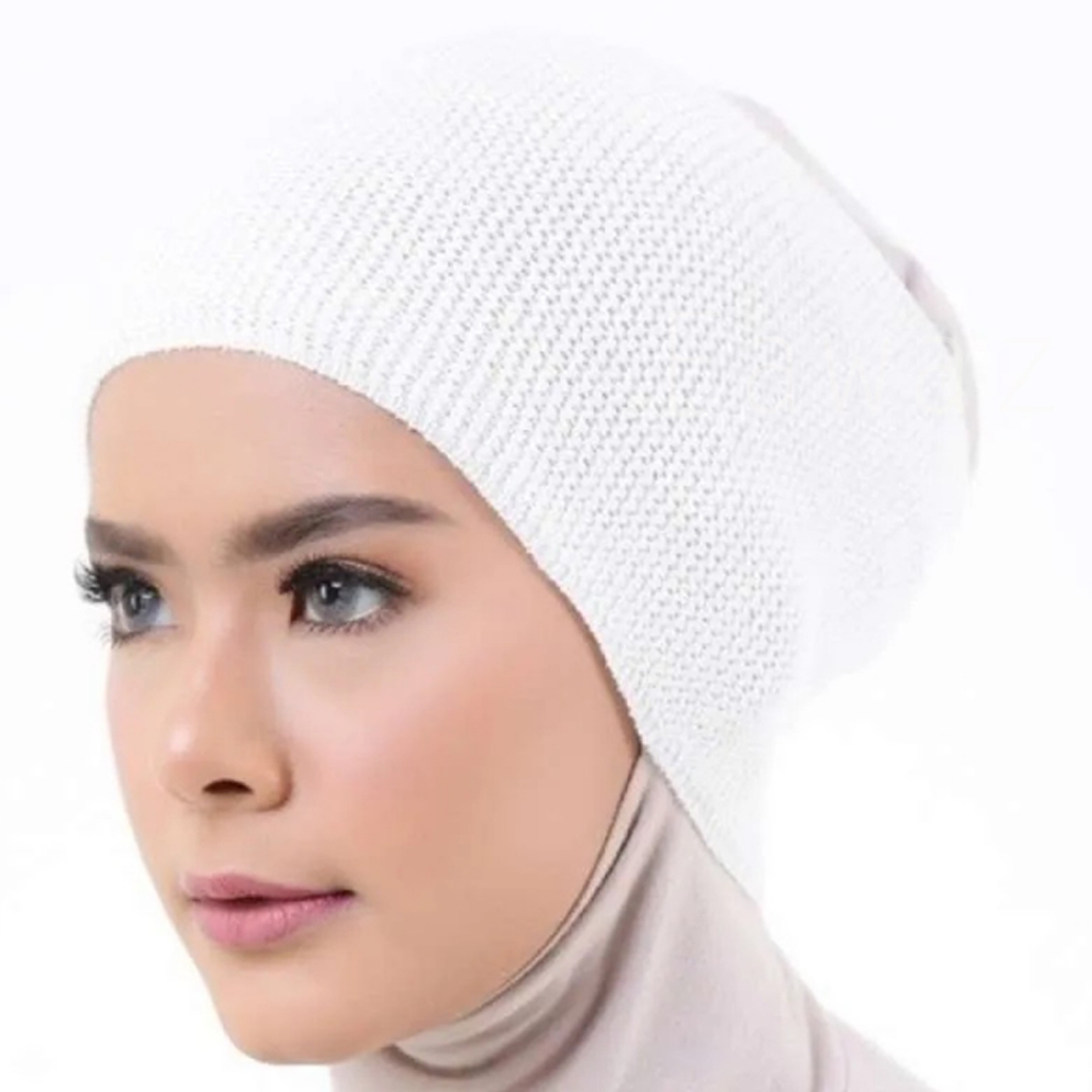CIPUT HIJAB CEPOL BANDANA RAJUT PREMIUM PUTIH