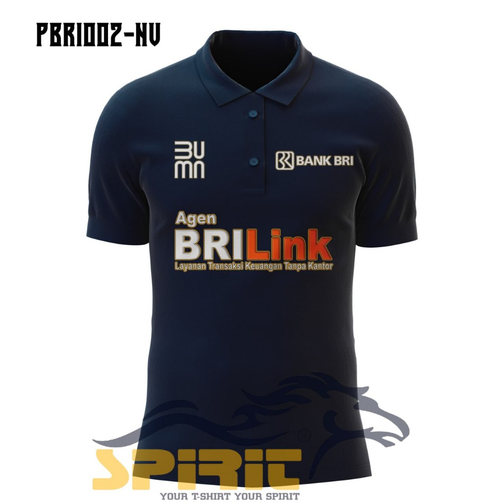 Baju Polo Kerah Bank BRI Link BUMN Kaos Polo Bank BRI Premium Lengan Pendek All Color Jumbo