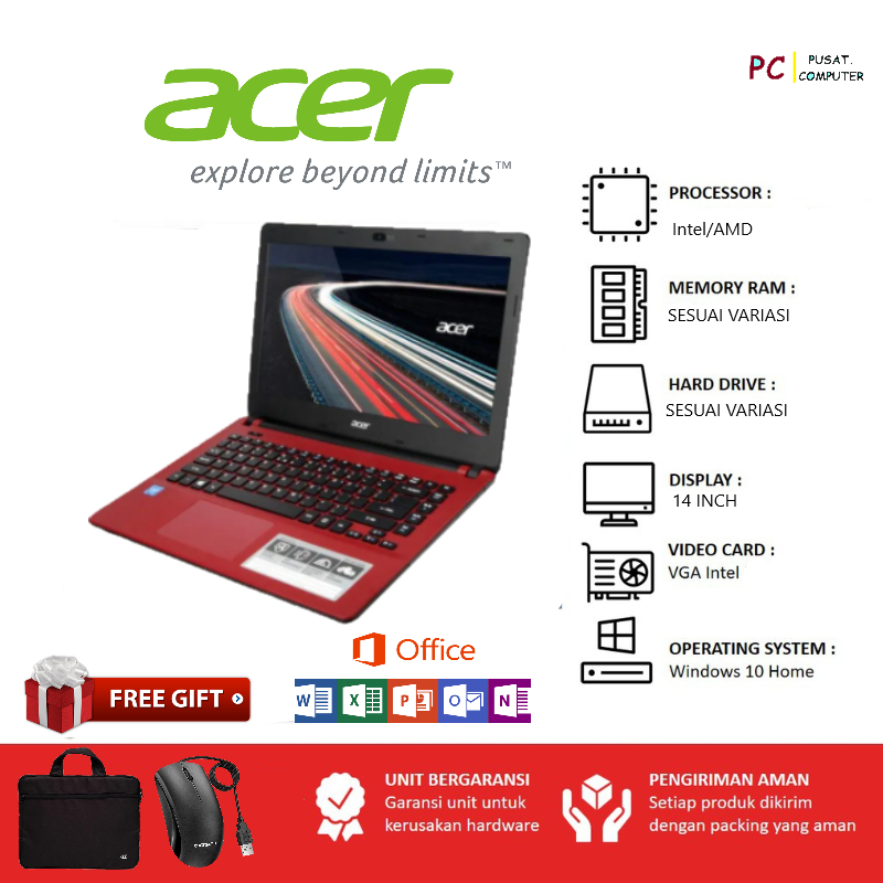 Laptop ACER ES1-432 14inch RAM 8GB SSD 512GB