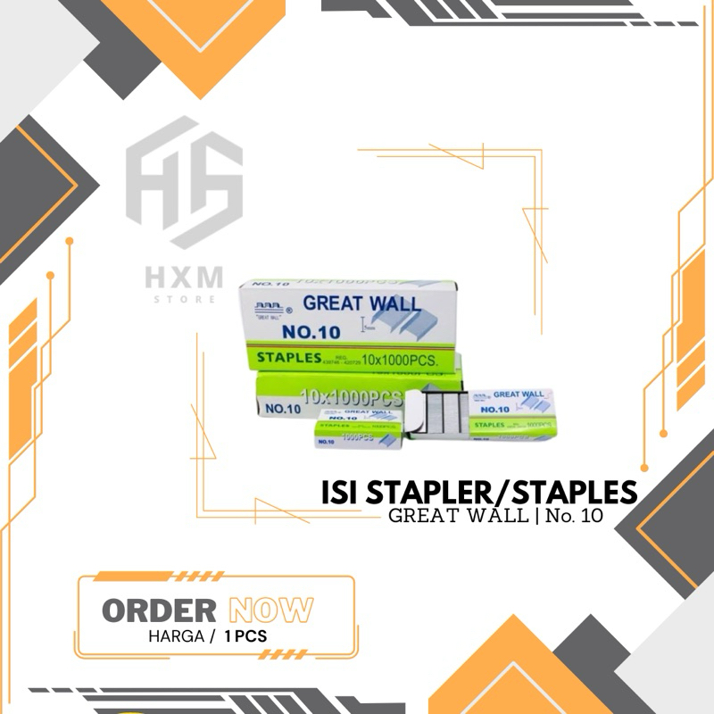 

Isi stapler / staples GREAT WALL No.10