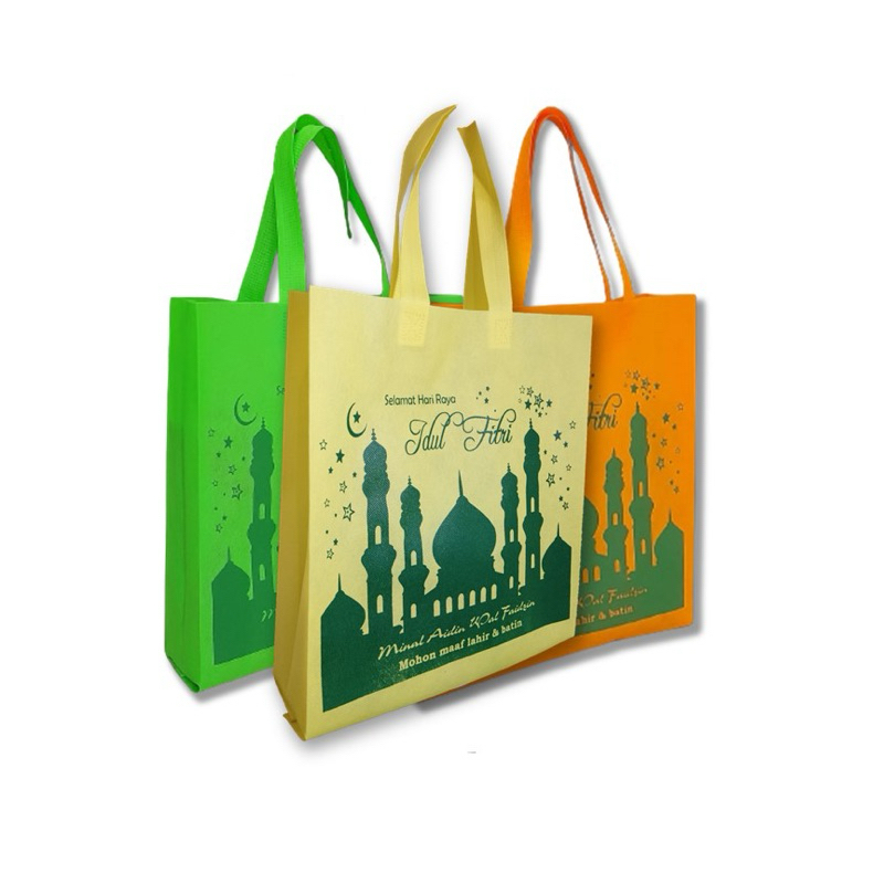 

65 GSM SPUNBOUND EID BAG - Tas Spunbound Edisi Lebaran Bahan Sponbon Laminasi Ukuran Medium Packing Parcel Premium Packaging Bingkisan Mewah Goodie Bag Idul Fitri