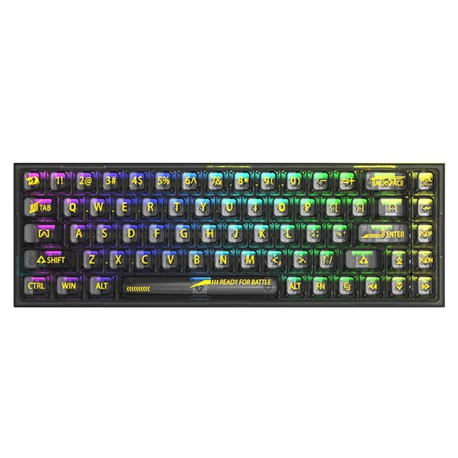 Redragon - K631CT Transparent Mechanical Gaming Keyboard 3 Mode CASTOR