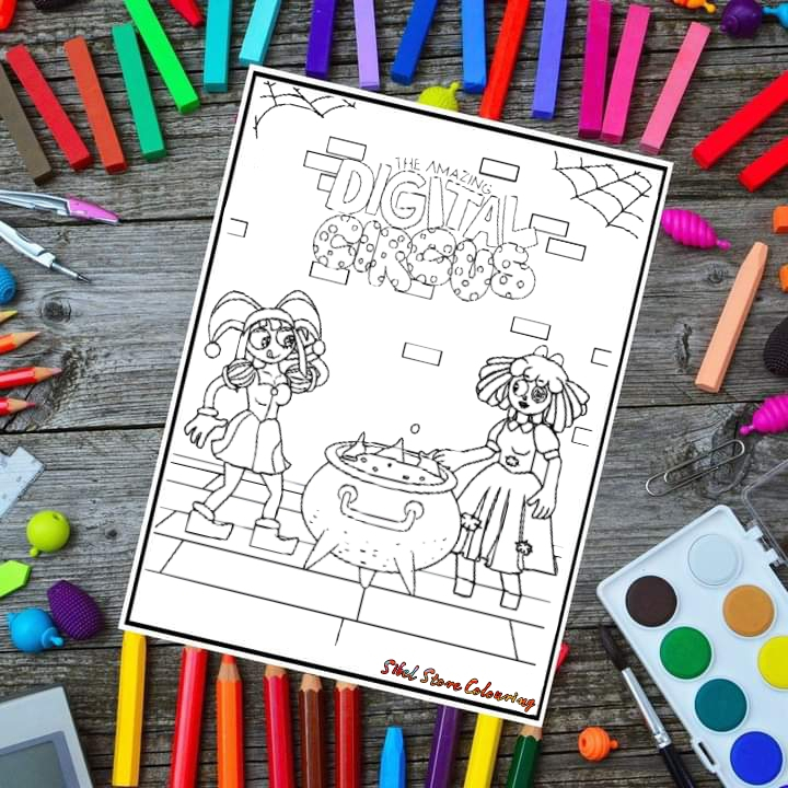 

Kertas Mewarnai Gambar Anak Tema Digital Circus V4 / Kertas Gambar (13 Lembar)