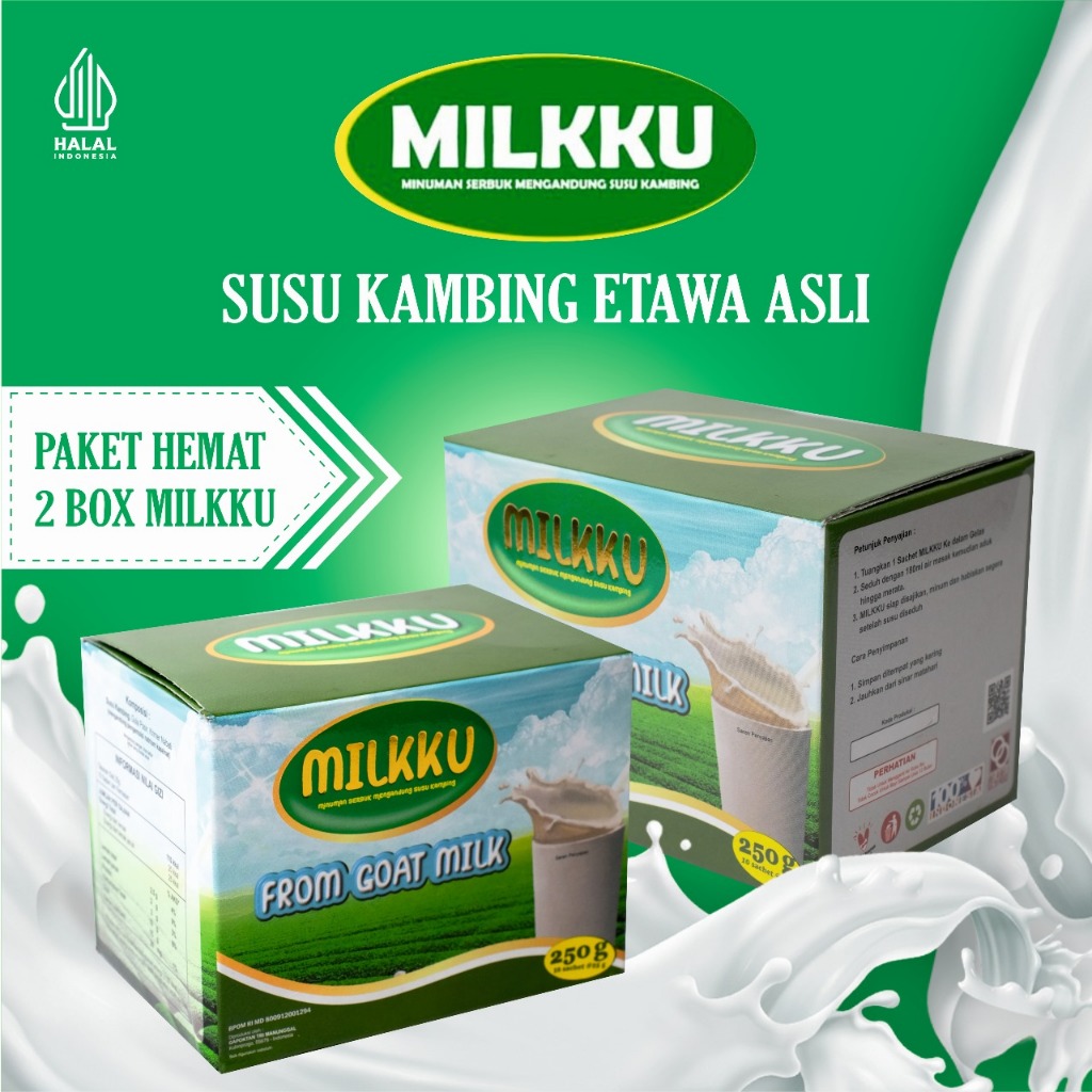 

Susu Etawa MILKKU Paket 2 Box