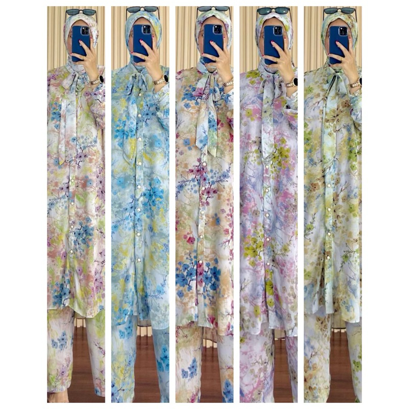 Kurnia Set Hijab By Asmaryam Original