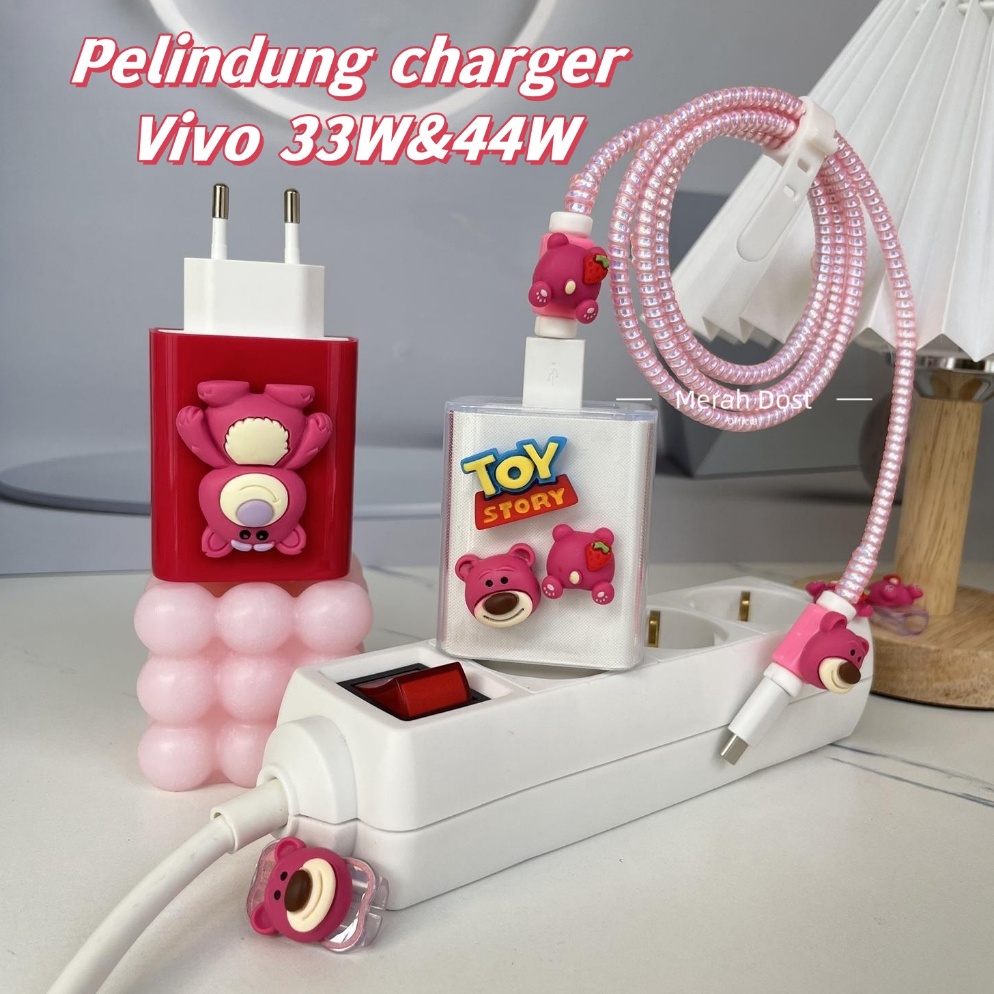 Pelindung Kabel Carger Vivo 33w  44w Pelindung Adaptor Pelindung Kepala Carger Pelindung Kabel Charg