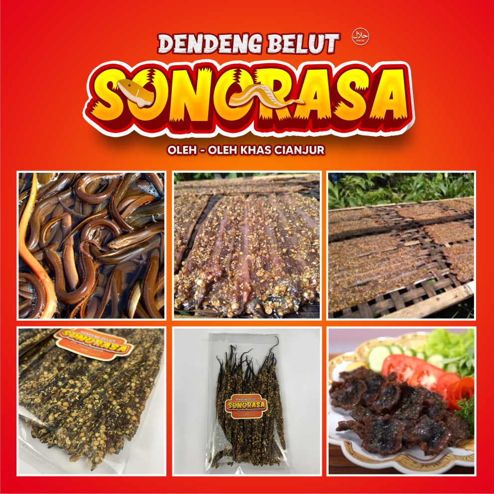 

Dendeng Belut Sawah Segar Gurih Manis SONORASA - Kere Belut Oleh-oleh Khas Cianjur