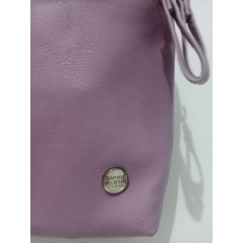 preloved pouch tas slempang kecil hp warna ungu Lilac