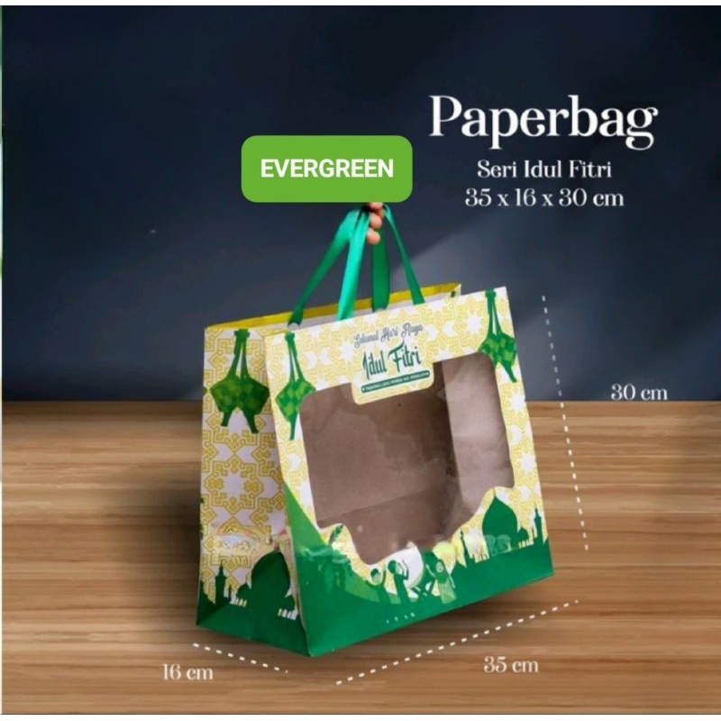 

PL351630 Paperbag Lebaran 35x16x30 | Paperbag Idul Fitri Paper bag bingkisan hari raya paperbag mika lebaran idul fitri