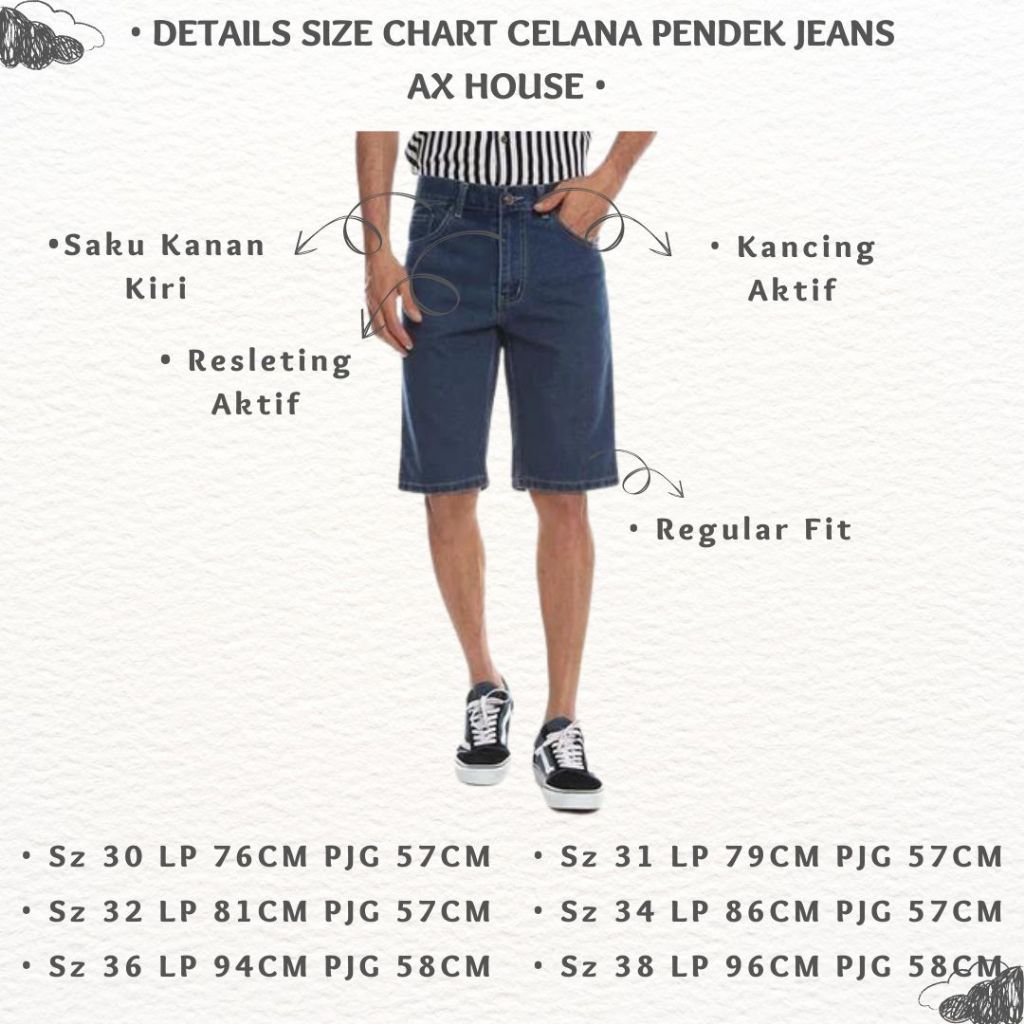 Celana Pendek Jeans AX