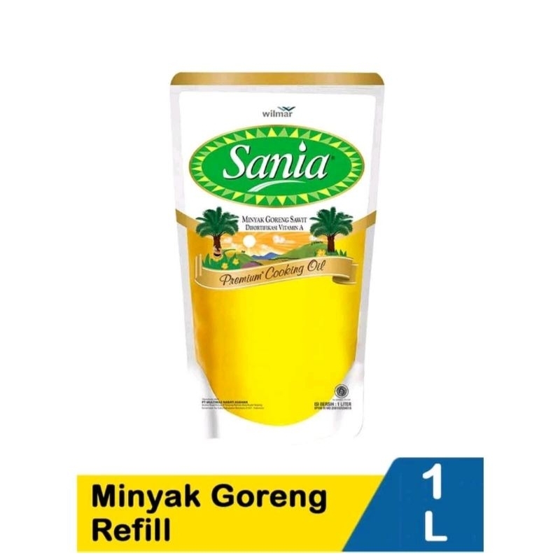 

minyak goreng sania 1ltr/reffil