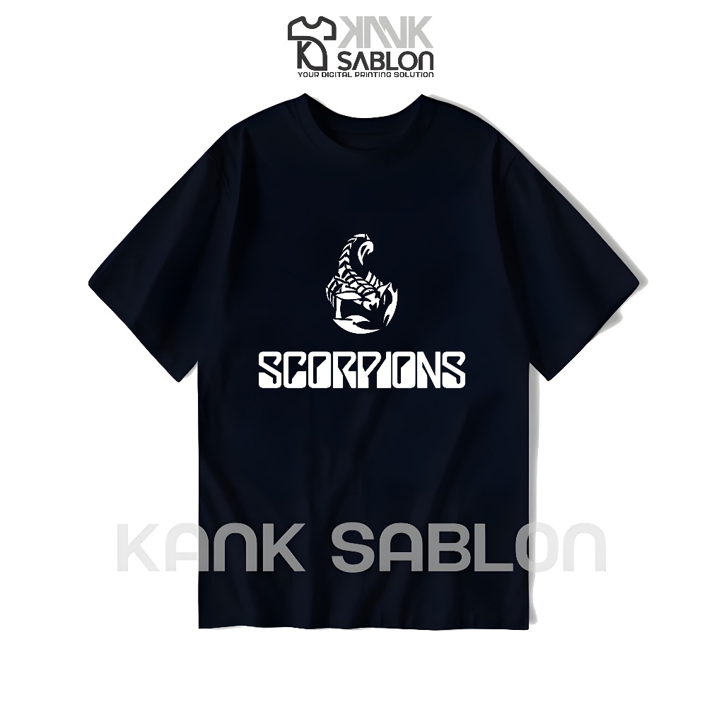 TYPE 29 - KANK SABLON - Kaos BAND "SCORPIONS BAND" - T-shirt SCORPIONS BAND - Kaos METAL - Baju ROCK