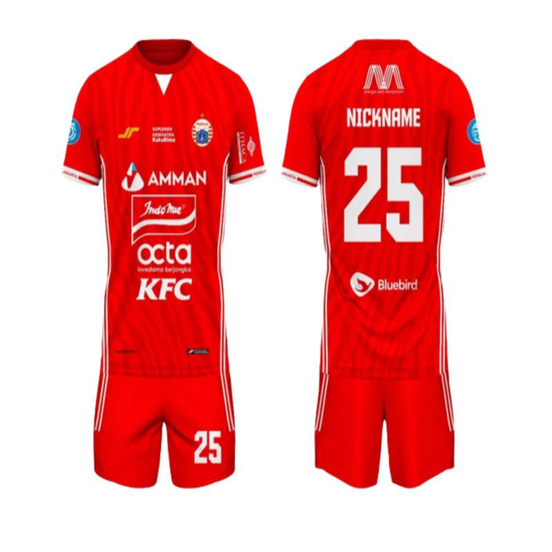 Jersey Baju Bola Futsal Anak Persija Jakarta Home Away