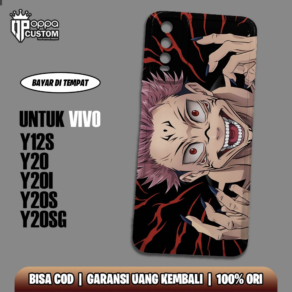 Case VIVO Y20/Y20S/Y12S/Y20SG Terbaru -  [ ANIME JUJUTSU KAISEN ] VIVO Y20/Y20S/Y12S/Y20SG - Case Hp