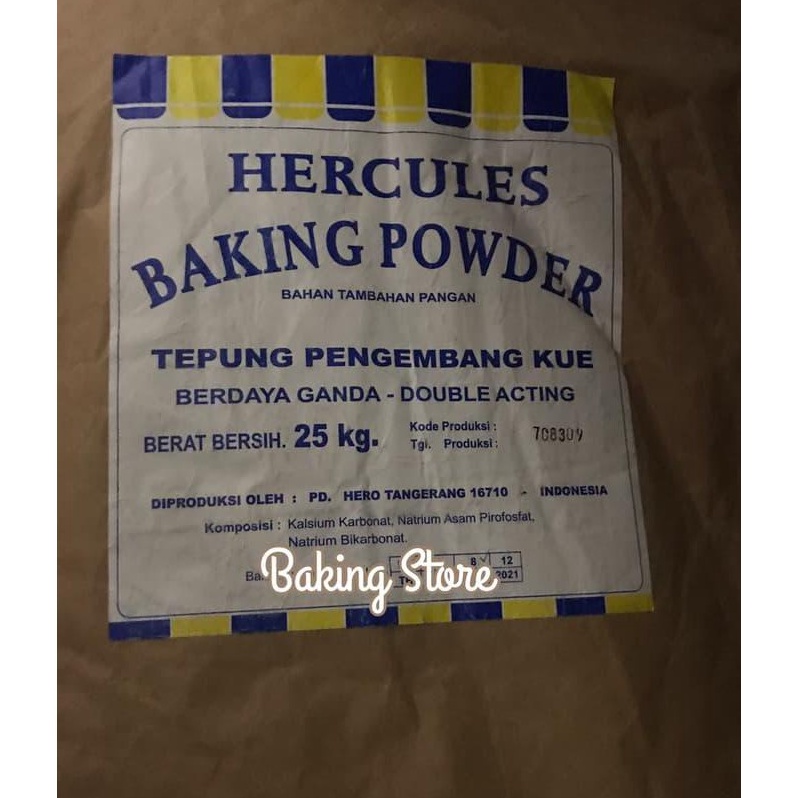 

C6369 Baking Powder Hercules Double Acting BPDA Hercules Rep 25gr