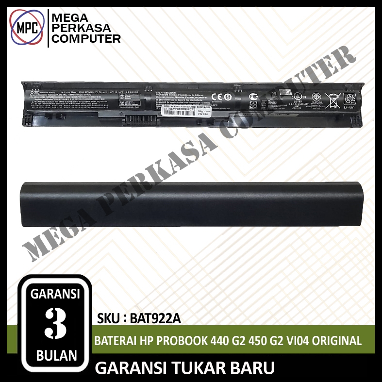 Baterai HP pavilion 15-P229AX ZEUS 15-P230AX Envy 15-K024TX VI04 ORI