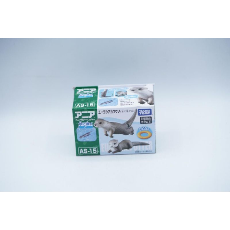 Takara Tomy Ania AS-15 Otter Berang Animal Figure Binatang Koleksi Mainan 3.014.0074